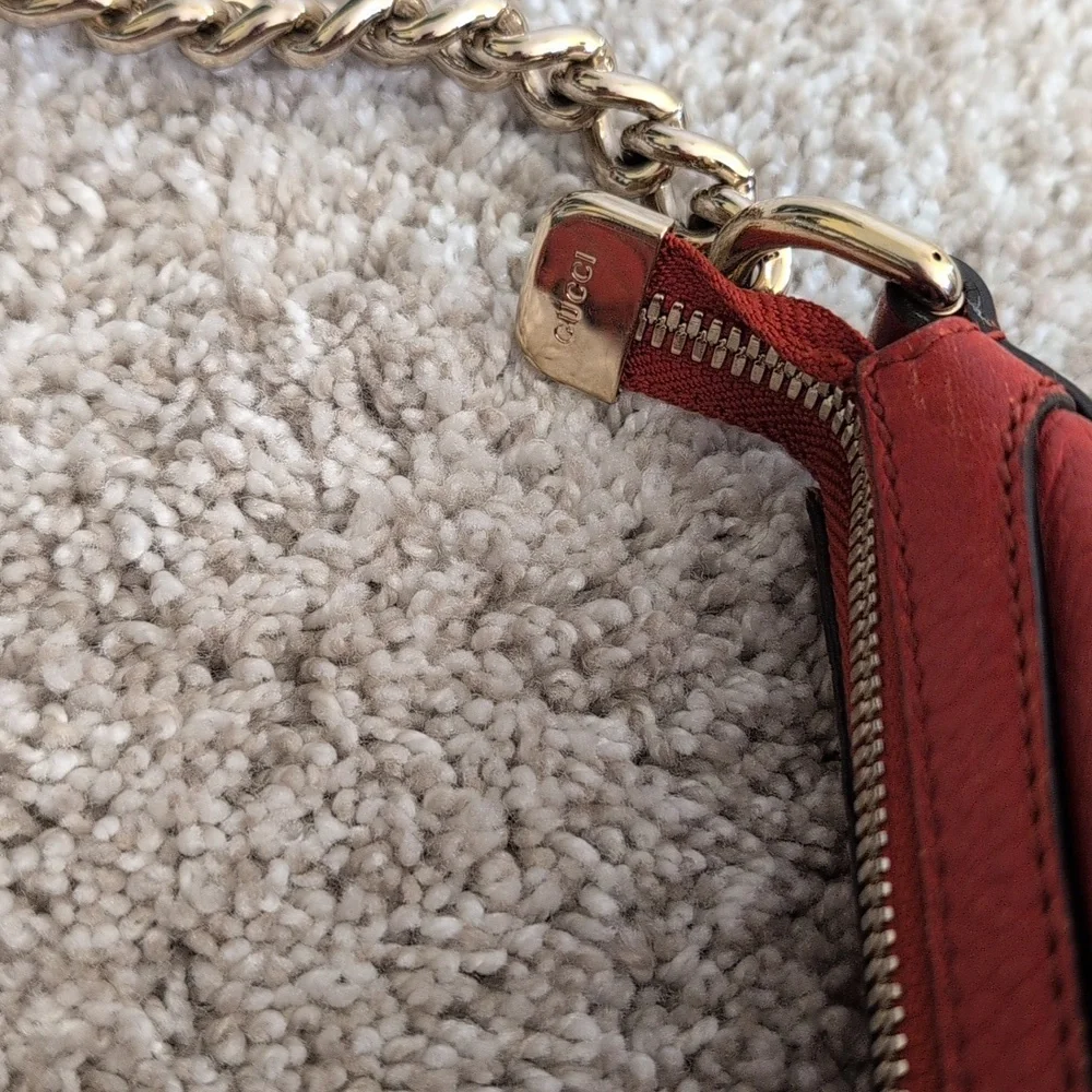 Gucci Soho Red Chain Hobo